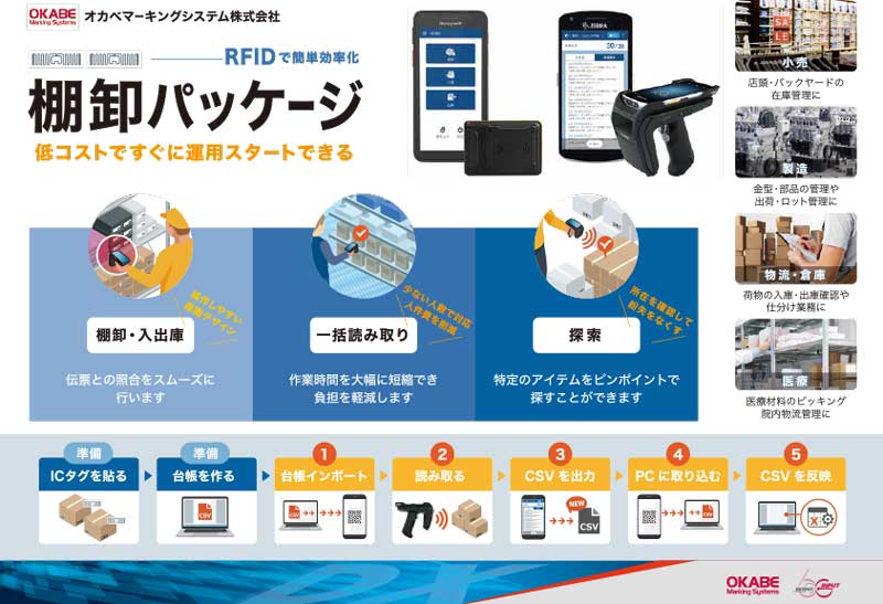 第24回自動認識総合展オカベマーキングシステムブースTSSのRFID棚卸