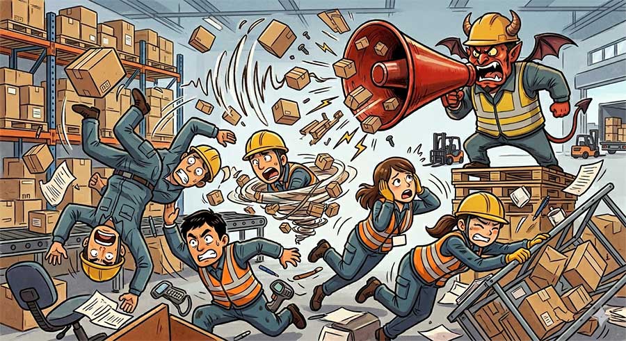 「叱るドランカー」のイラスト