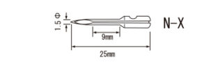 NX針形状図