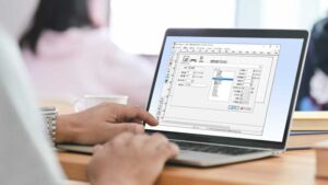 従来のオカベマーキングシステム性値札発行ソフトを利用できる