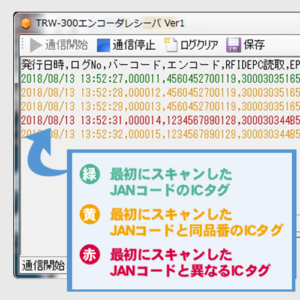 検証ソフトの結果表示